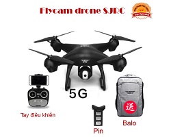Flycam drone SJRC máy bay quay phim HD1080 - 2 Pin bay lâu 30 phút có GPS - Nhập khẩu cao cấp